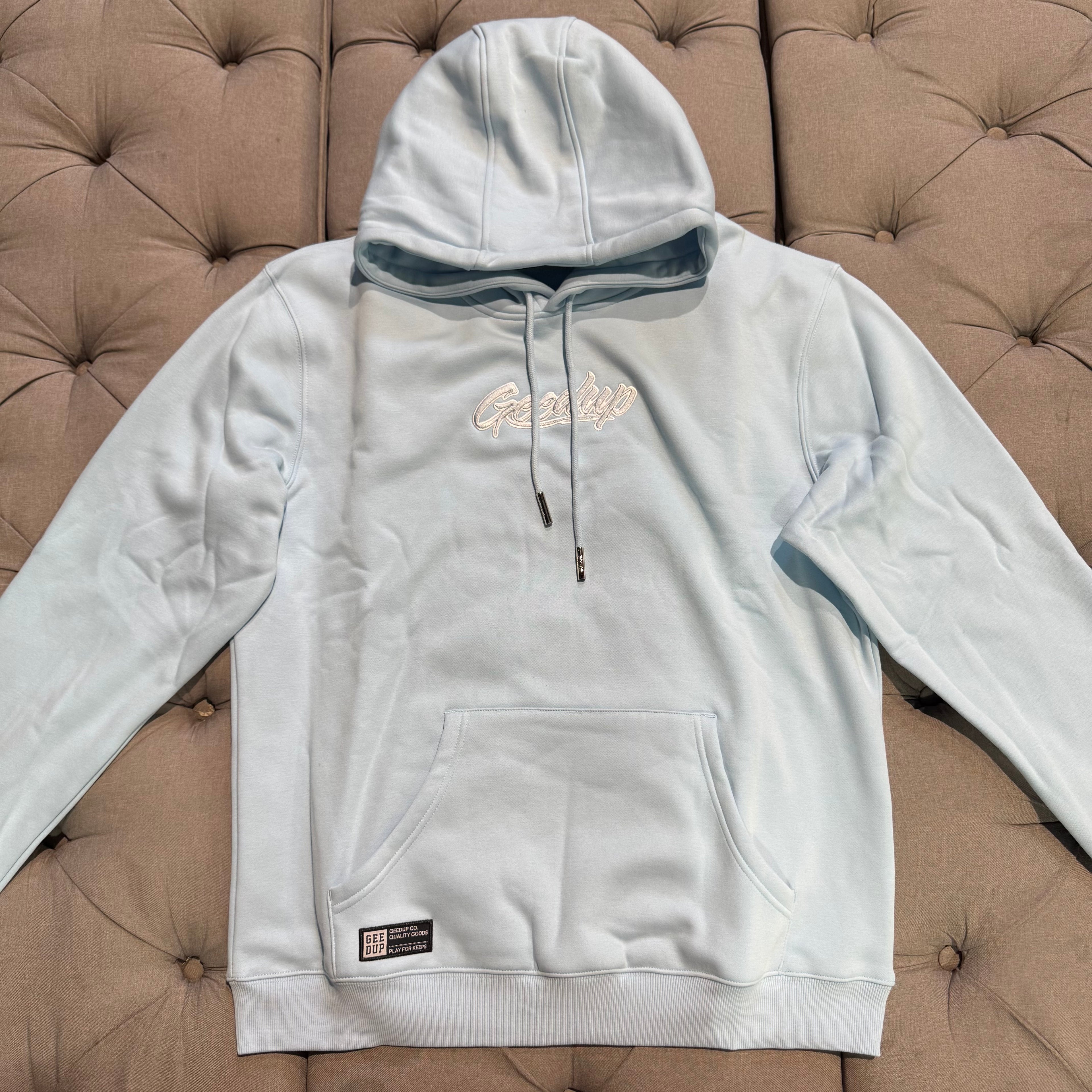 Geeduo OS Handstyle Hoodie 'Cool Blue' (Second hand)