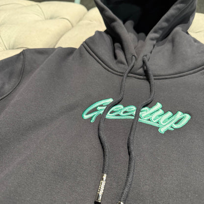 Geedup Script Logo Hoodie 'Navy Green' (Second hand)
