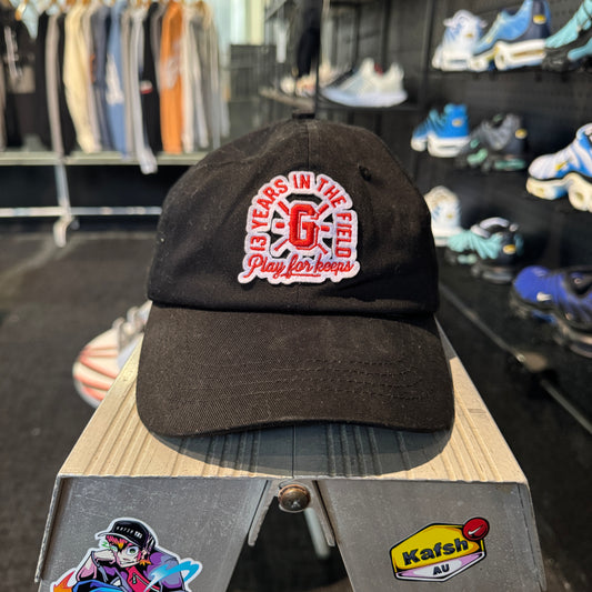 Geedup 13 Years In The Field Cap 'Black Red' (Second hand)