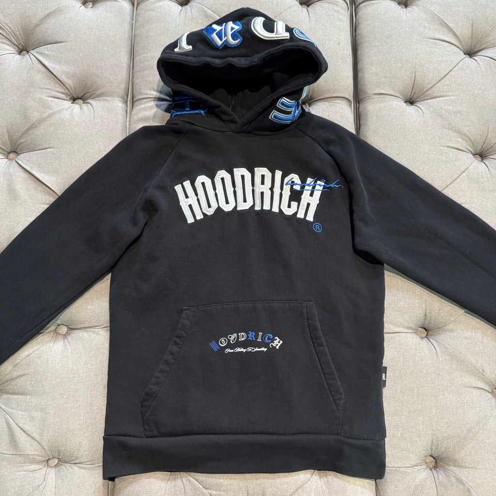 Hoodrich Hood Logo Hoodie 'Black Blue' (Second hand)