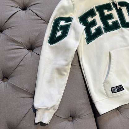 Geedup Team Logo Hoodie 'White Green' (Second hand)