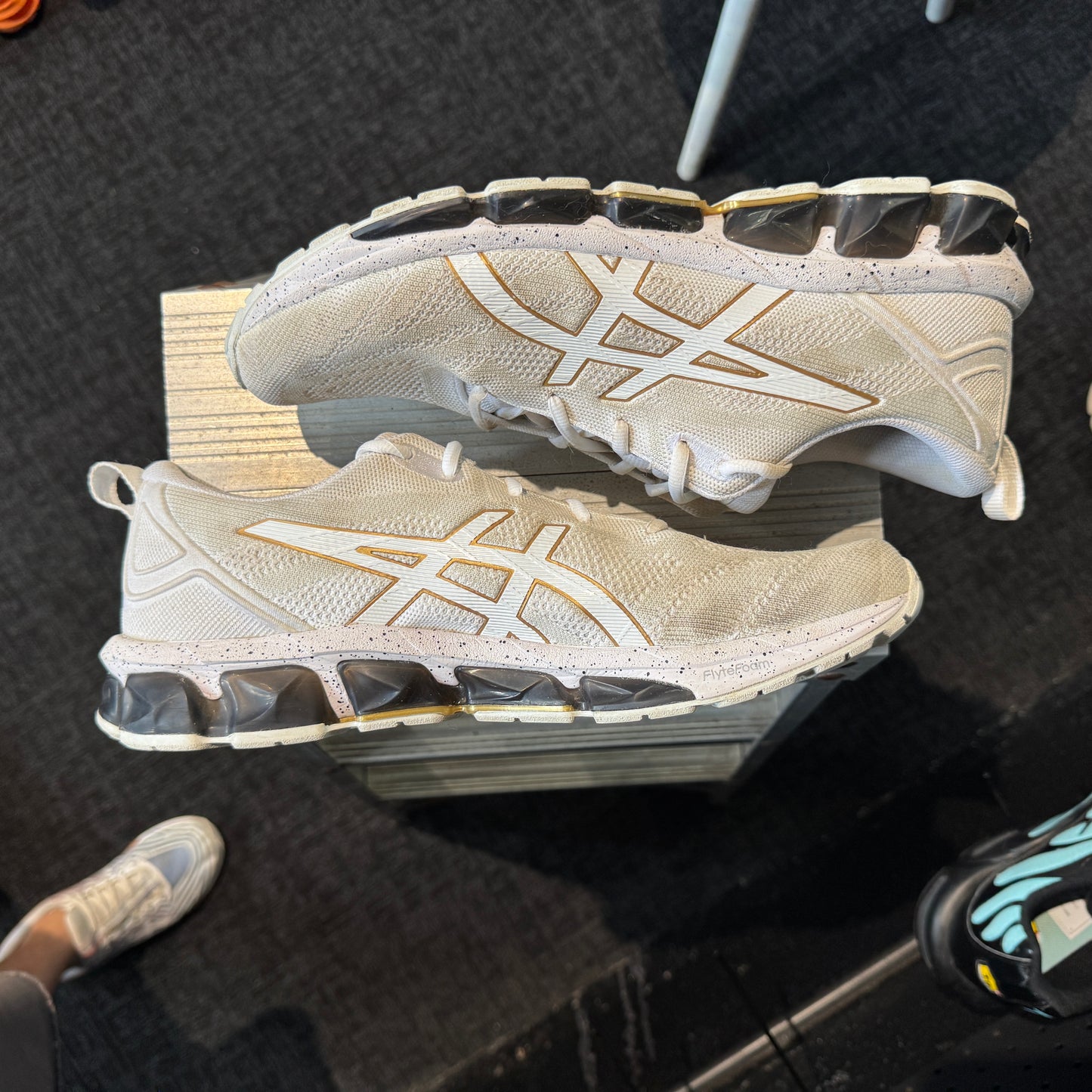 Asics Gel-Quantum 360 7 Knit Tokyo Neon 2.0 'White Black Pure Gold' (Second hand)