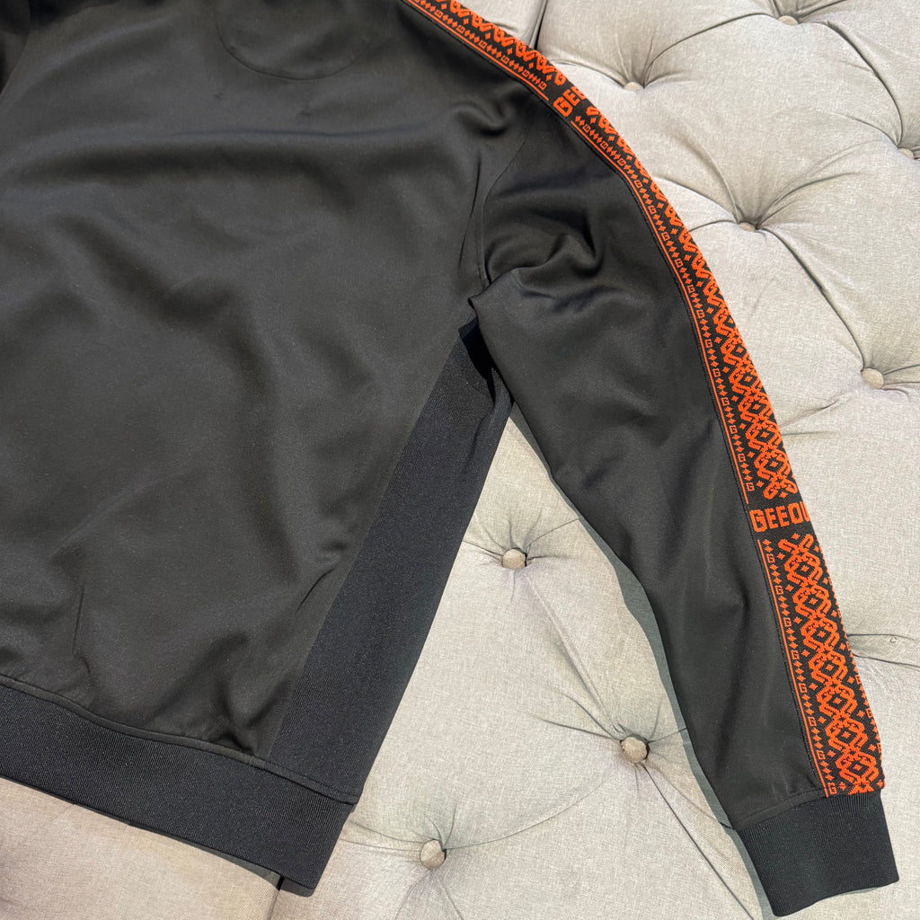 Geedup Core Logo G-Tape Jacket 'Black Burnt Orange' (Second hand)