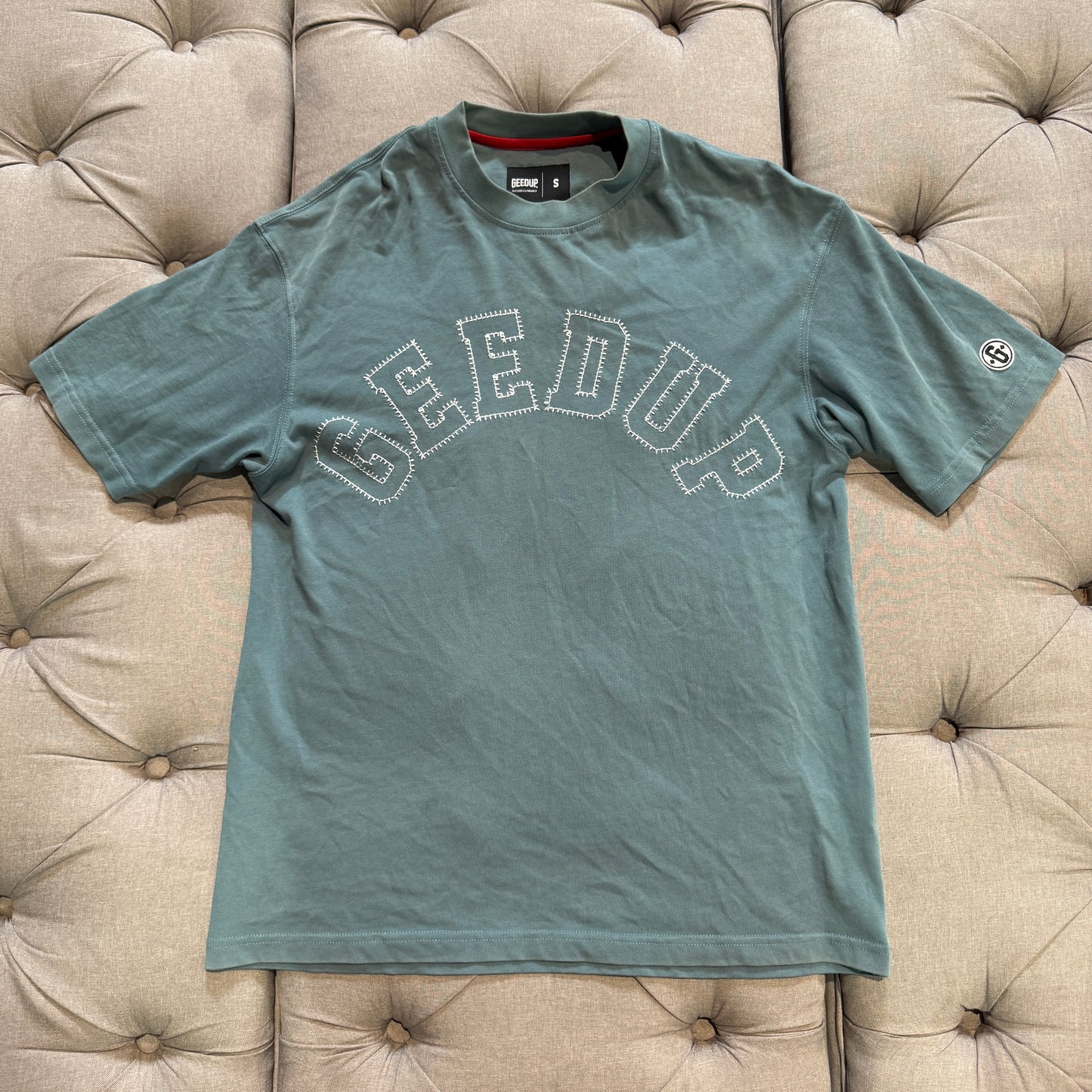 Geedup Stitched Team Logo T-shirt 'Teal' (Second hand)