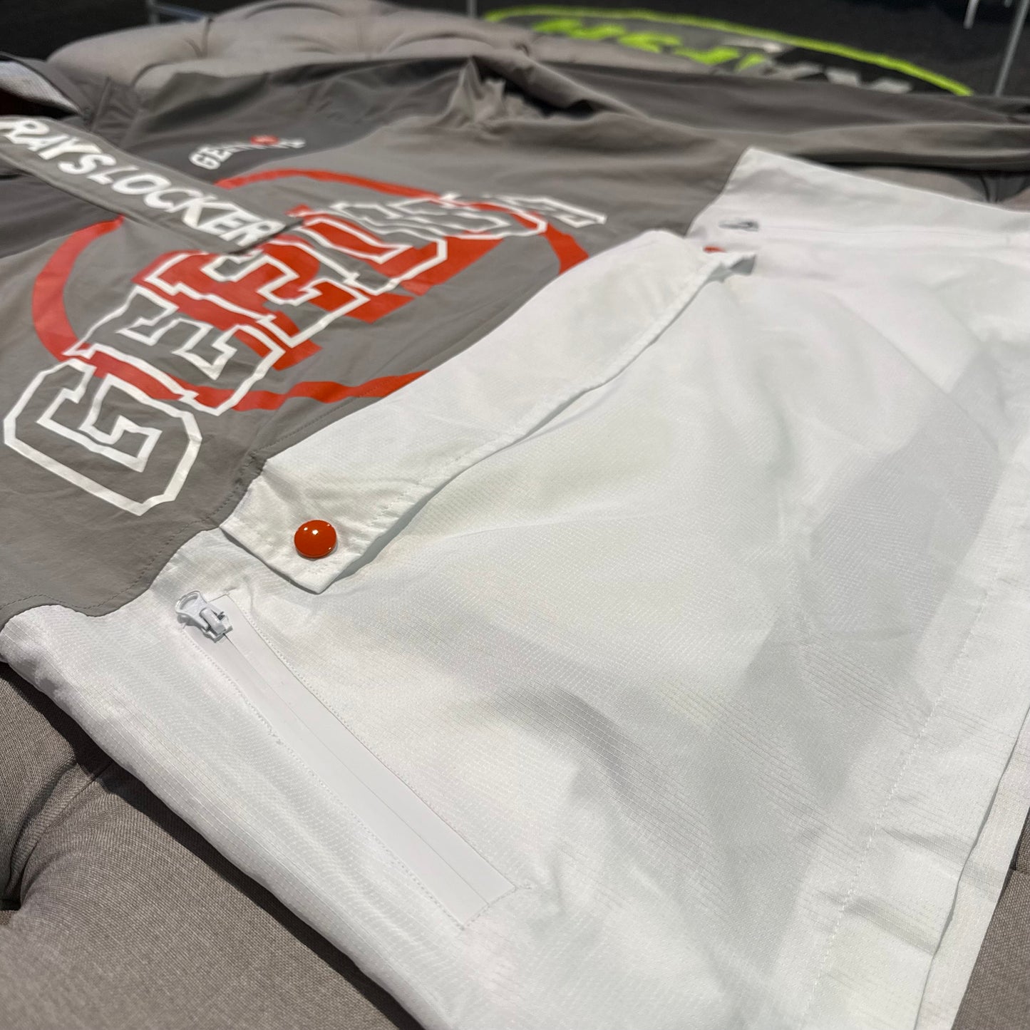 Geedup X Rays Locker Jacket 'Grey Orange' (Brand New)