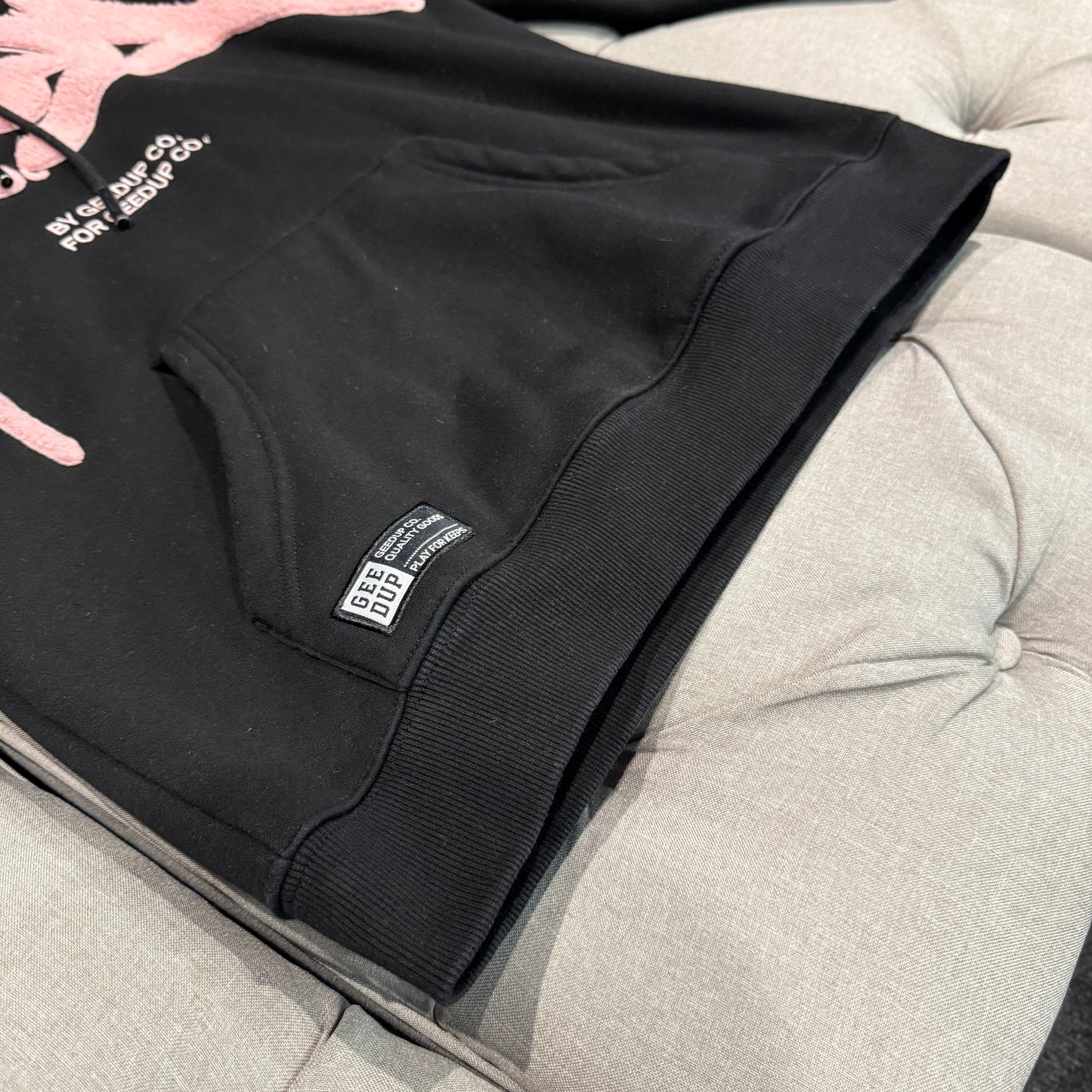 Geedup Handstyle Hoodie 'Black Pink' (Second hand)