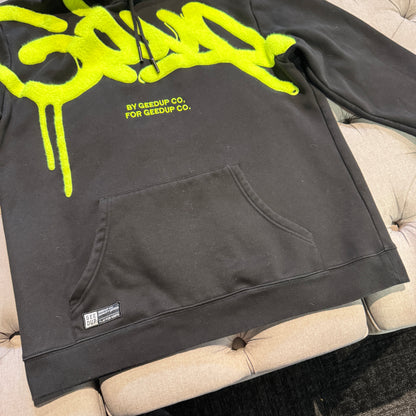 Geedup Handstyle Hoodie 'Black Volt' (Second hand)