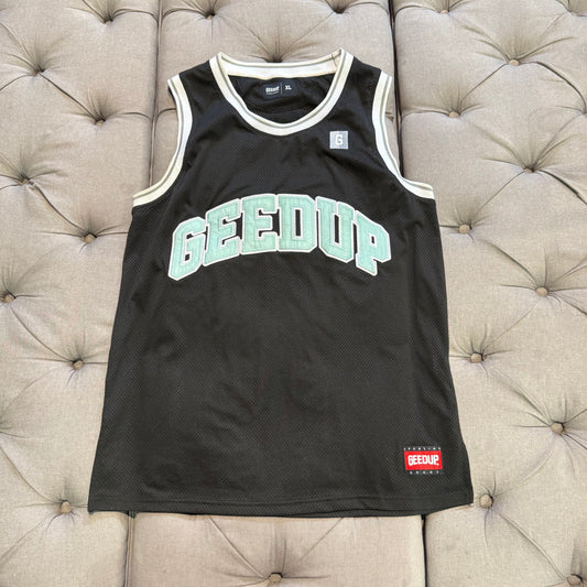 Geedup Team Logo Jersey 'Black Teal' (Second hand)