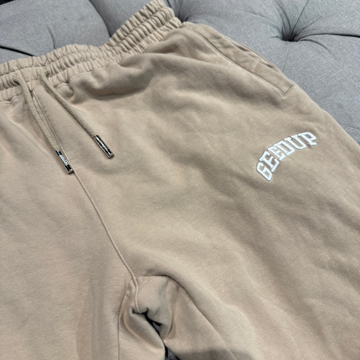 Geedup Small Logo Track Pants 'Brown' (Second hand)