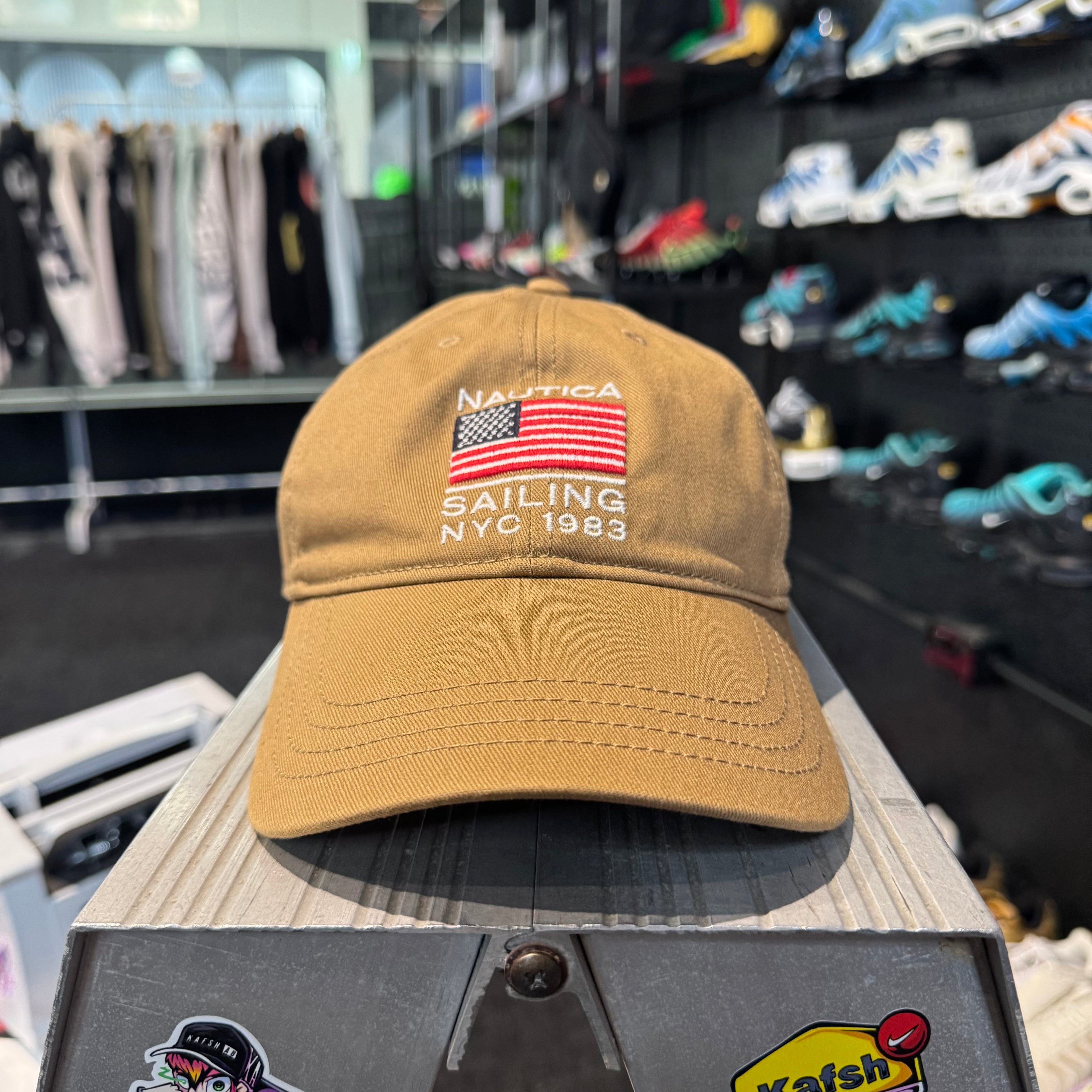 Nautica Sailing NYC USA Flag Cap 'Brown' (Second hand)