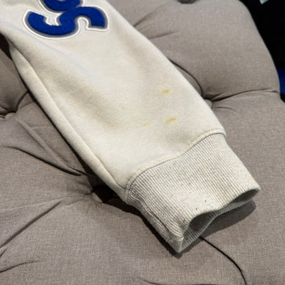 Geedup Play For Keeps Hoodie 'White Marle Blue' (Second hand)