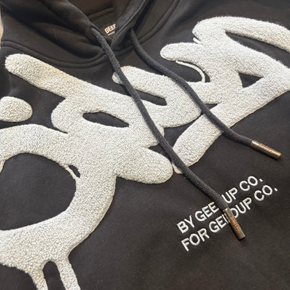 Geedup Handstyle Hoodie 'Black Baby Blue' (Second hand)