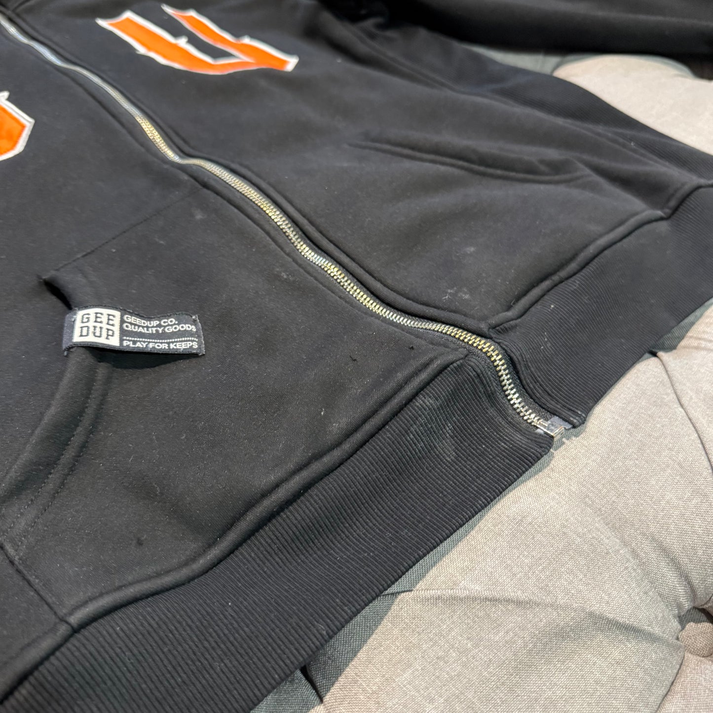 Geedup Zip-Up Jacket GDUP Logo 'Orange' (Second hand)