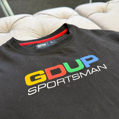 Geedup Sportsman T-Shirt 'Black Rainbow' (Second hand)