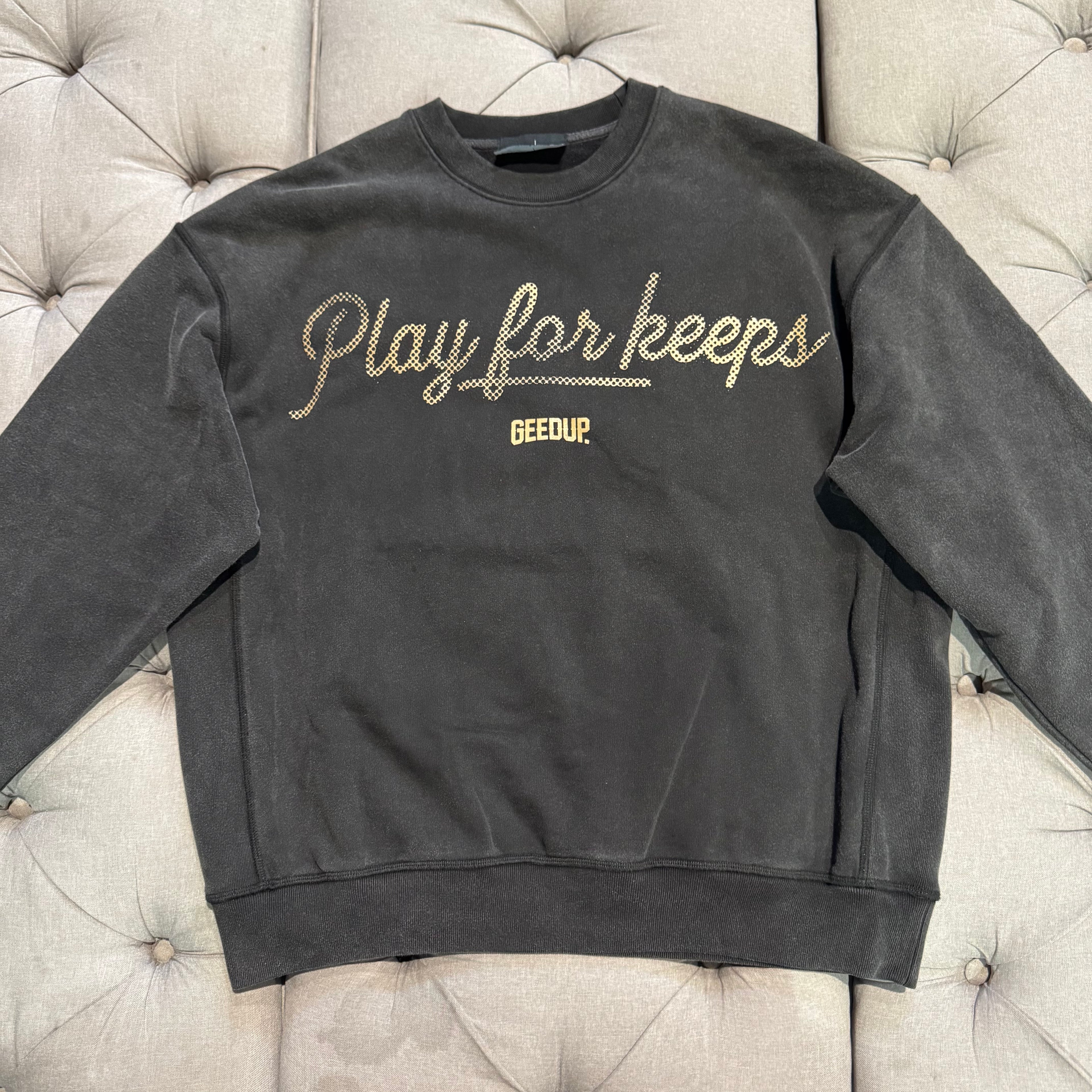 Geedup PFK Boxer Crewneck 'Washed Black' (Second hand)