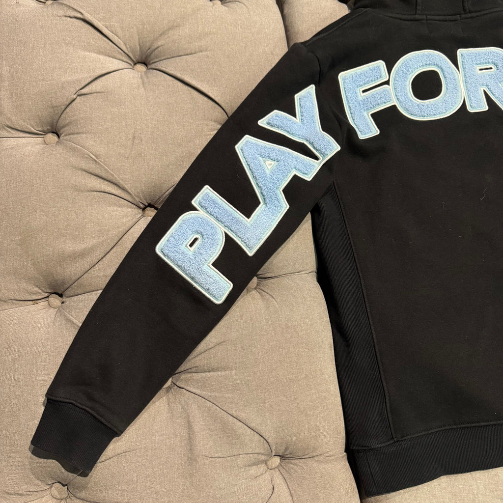 Geedup Play For Keeps Hoodie 'Black Baby Blue' (Second hand)