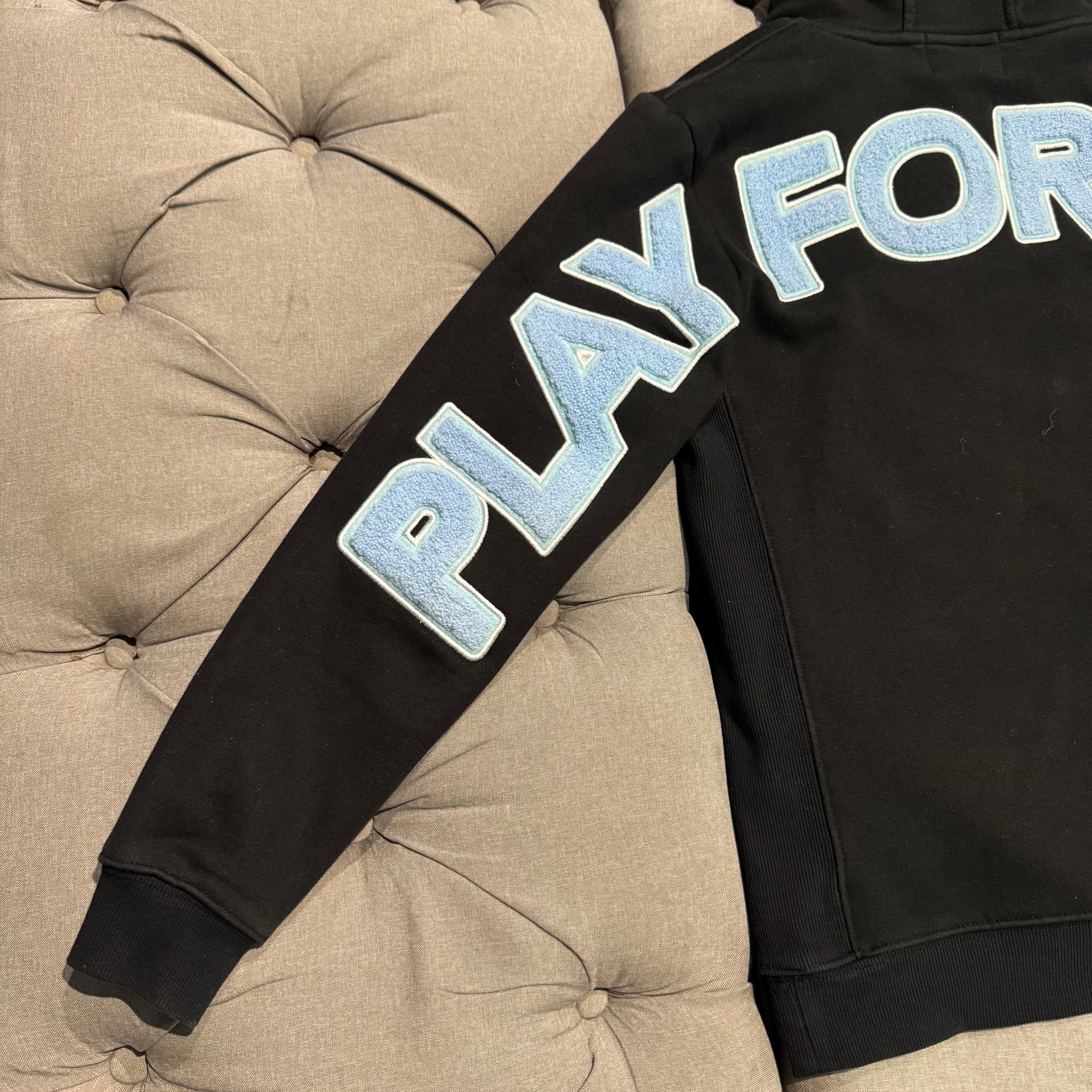 Geedup Play For Keeps Hoodie 'Black Baby Blue' (Second hand)