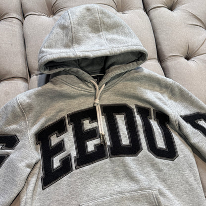 Geedup Team Logo Hoodie 'Grey Black' (Second hand)