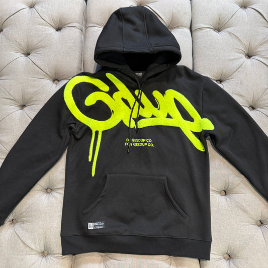 Geedup Handstyle Hoodie 'Black Volt' (Second hand)