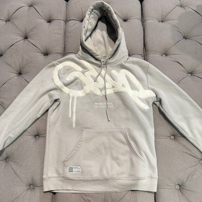 Geedup Handstyle Hoodie 'Grey White' (Second hand)