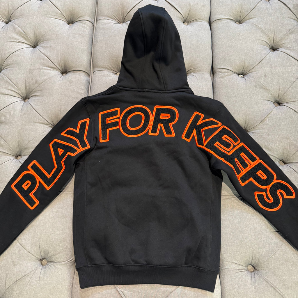 Geedup Play For Keeps Hoodie 'Black Orange' (Brand New)