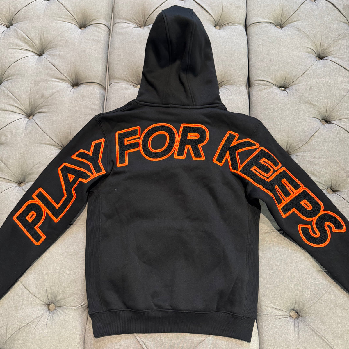 Geedup Play For Keeps Hoodie 'Black Orange' (Brand New)