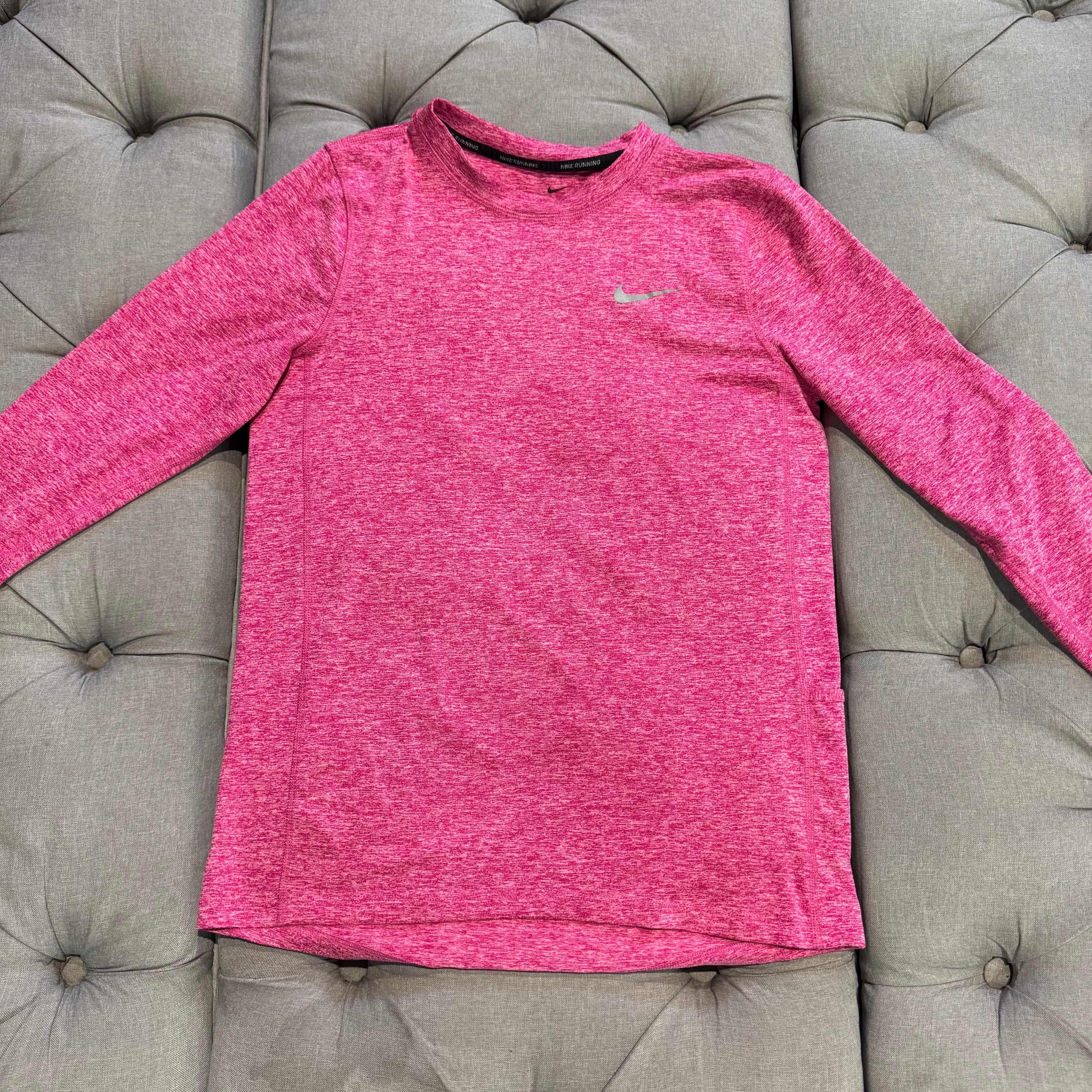 Nike Running Dri-Fit Long Sleeve 'Hot Pink' (Second hand)