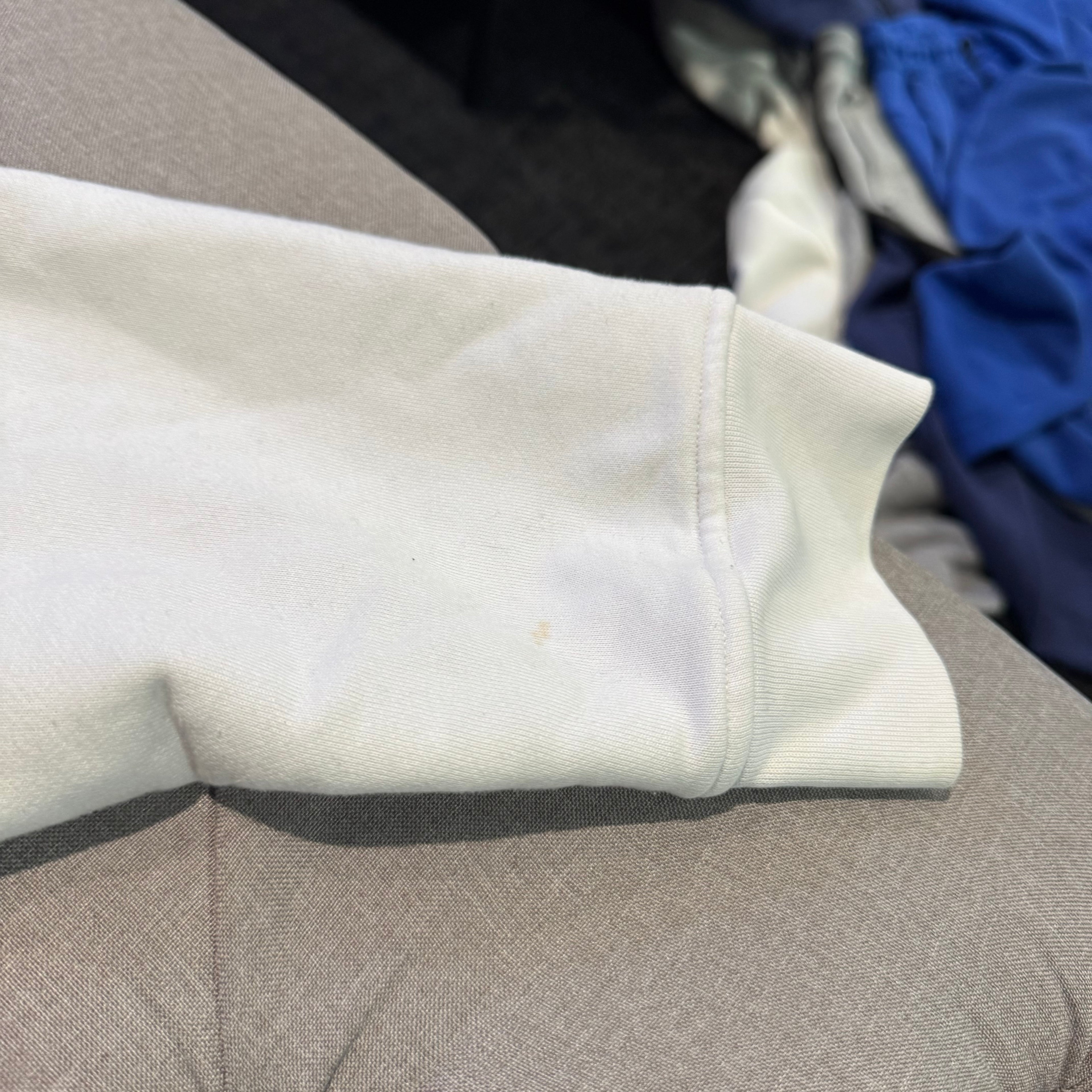 Lacoste Big Logo Croc Hoodie 'White Green' (Second hand)