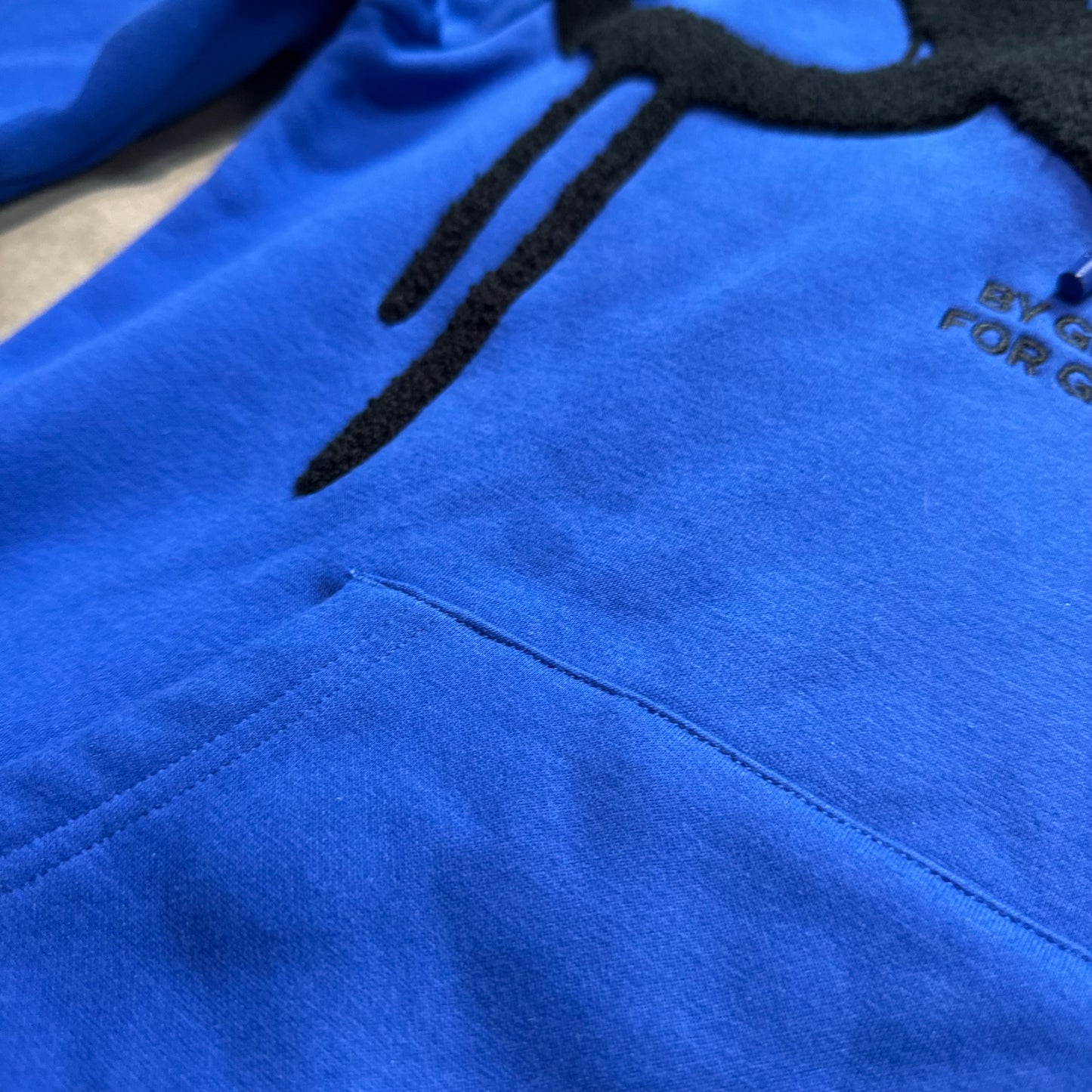 Geedup Handstyle Hoodie 'Blue Black' (Second hand)