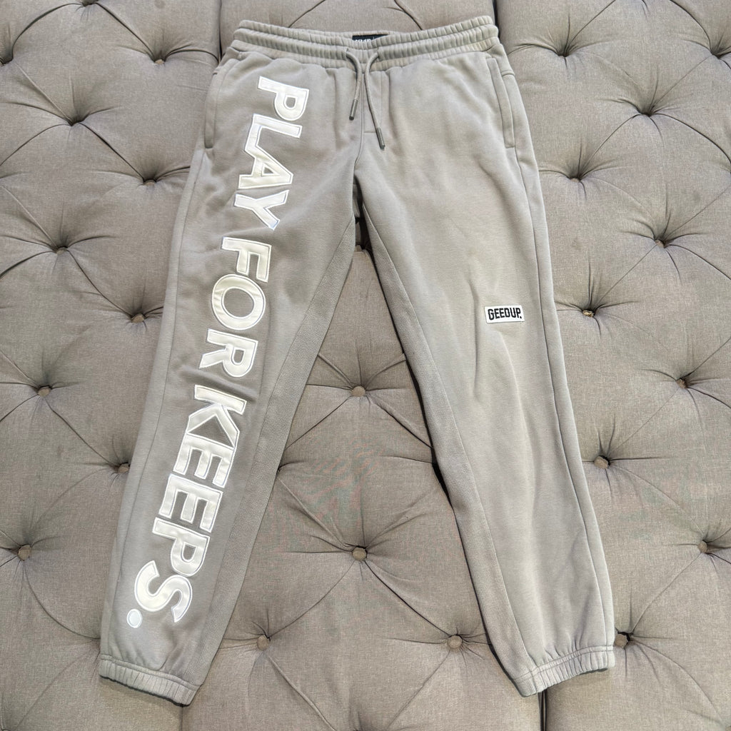 Geedup PFK Track Pants 'Grey White' (Second hand)
