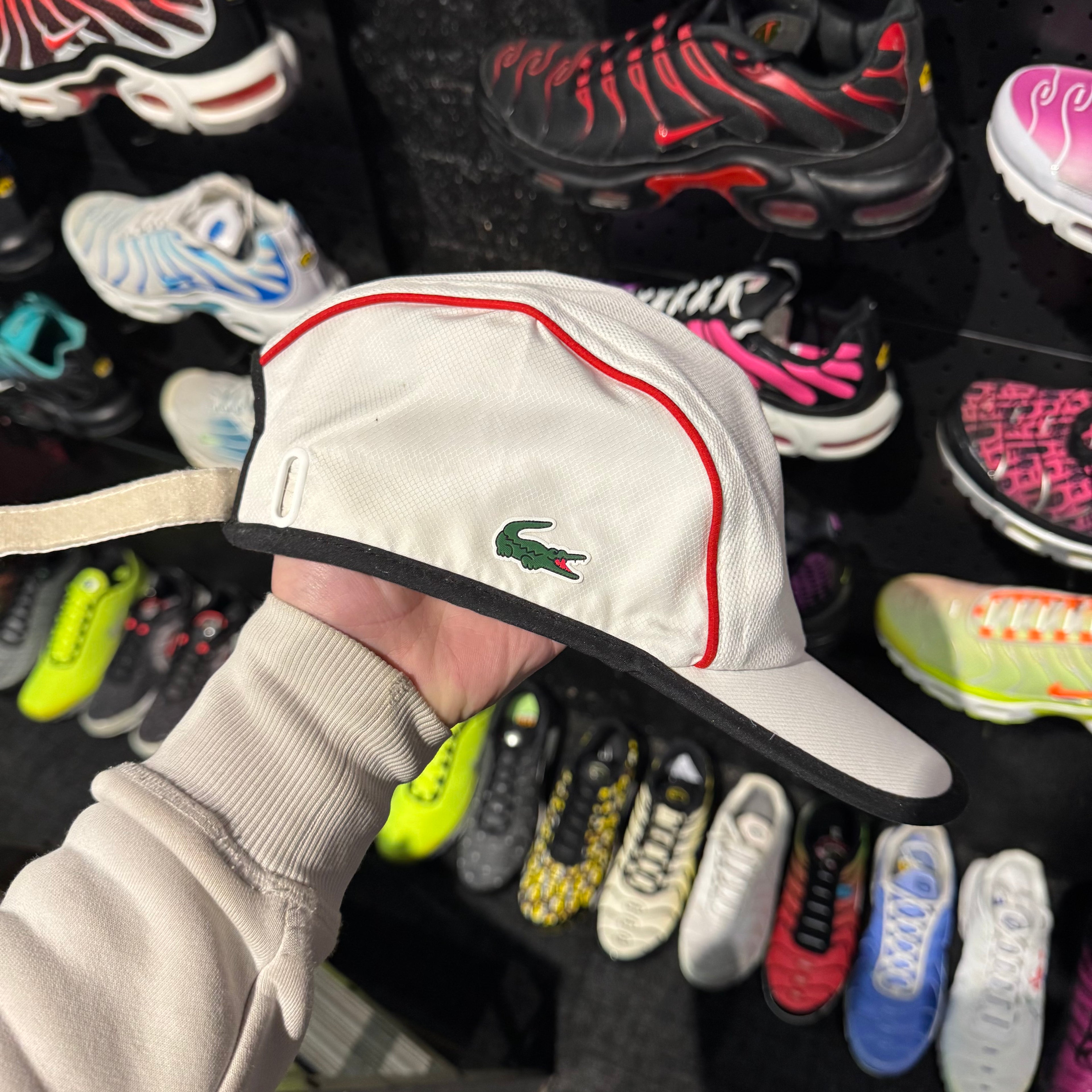 Lacoste Sport Mesh Cap 'White Red' (Second Hand)