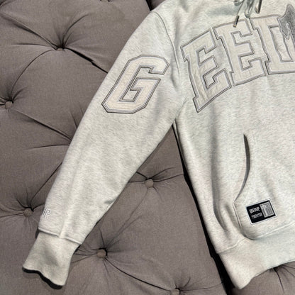 Geedup X Trapstar Team Logo x Irongate T Hoodie 'White Marle Grey' (Second hand)