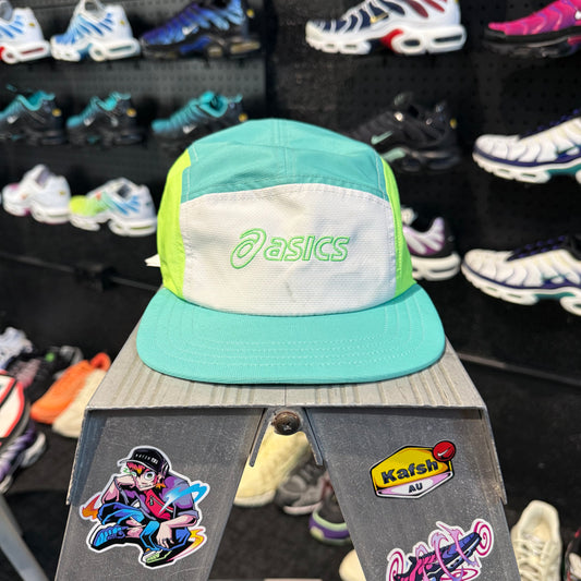 Asics Running 5 Pannel Cap 'Aurora Green Cream' (Second hand)