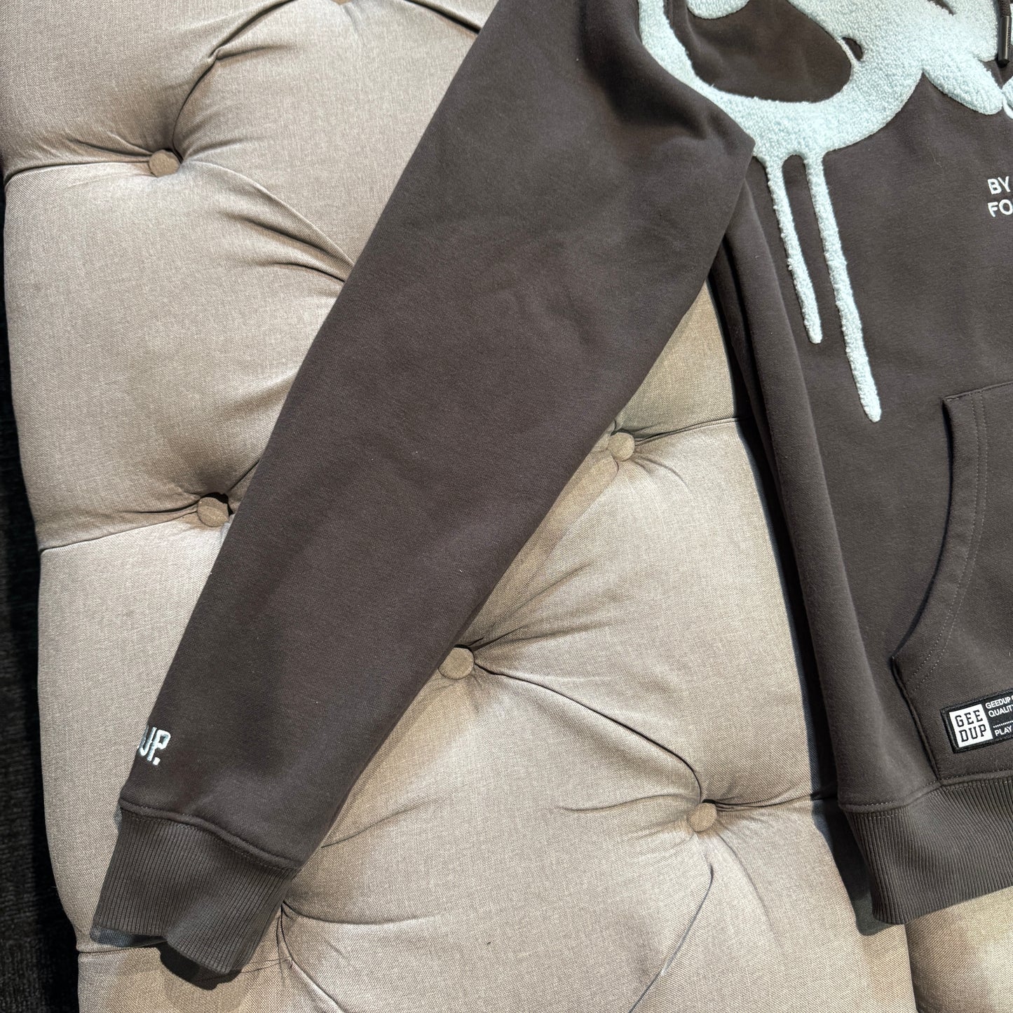 Geedup Handstyle Hoodie 'Graphite Pale Blue' (Second hand)