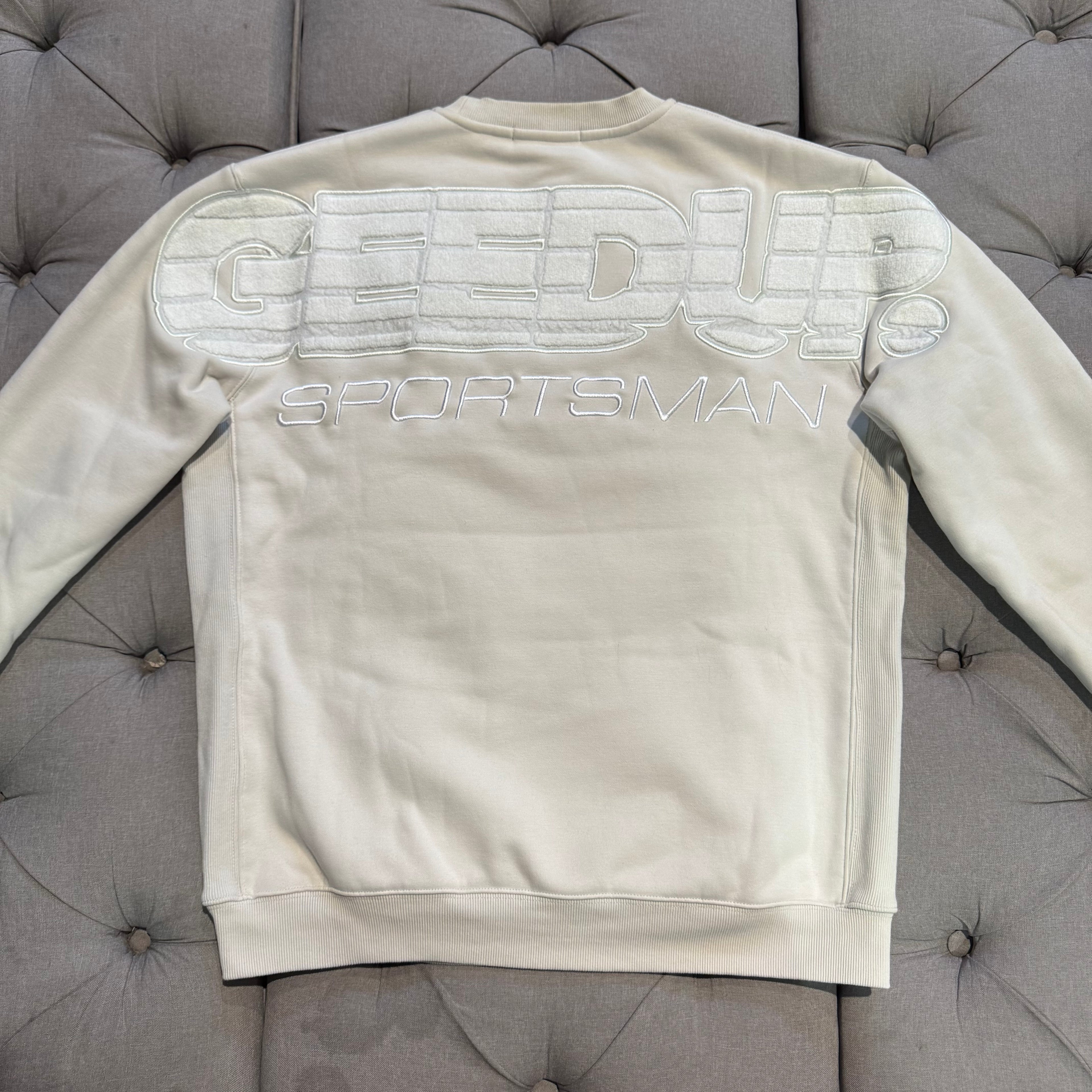 Geedup Sportsman Crewneck 'Ice Grey White' (Second hand)