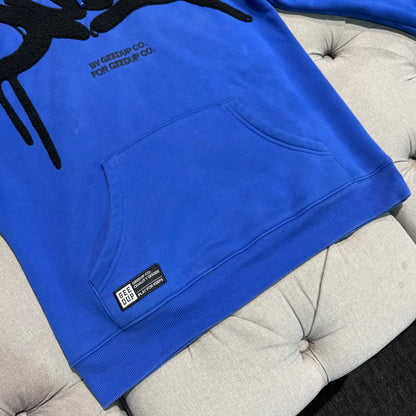 Geedup Handstyle Hoodie 'Blue Black' (Second hand)