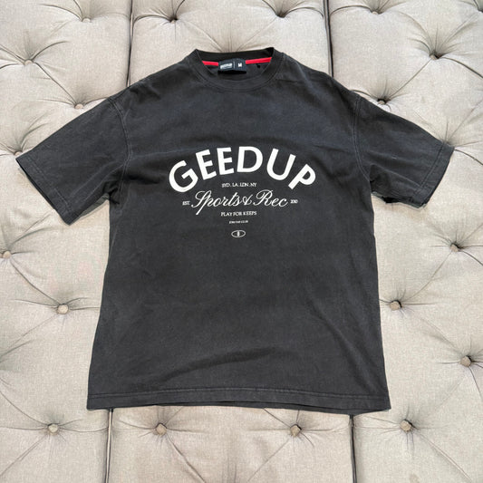 Geedup Sports Rec T-shirt 'Washed Black' (Second hand)