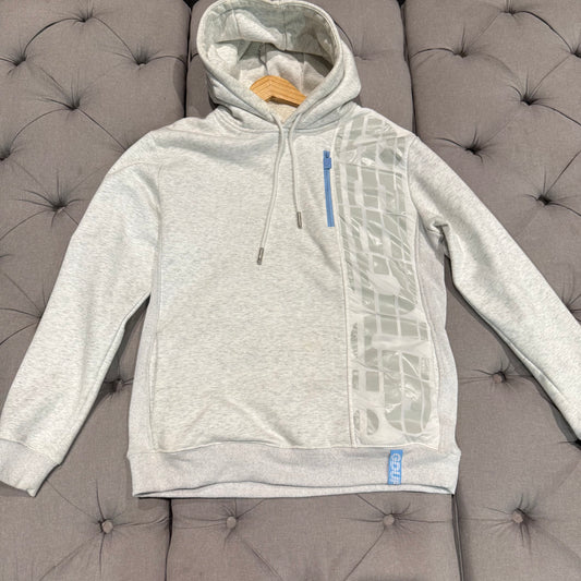 Geedup Sportsman Hoodie 'White Marle Baby Blue' (Second hand)