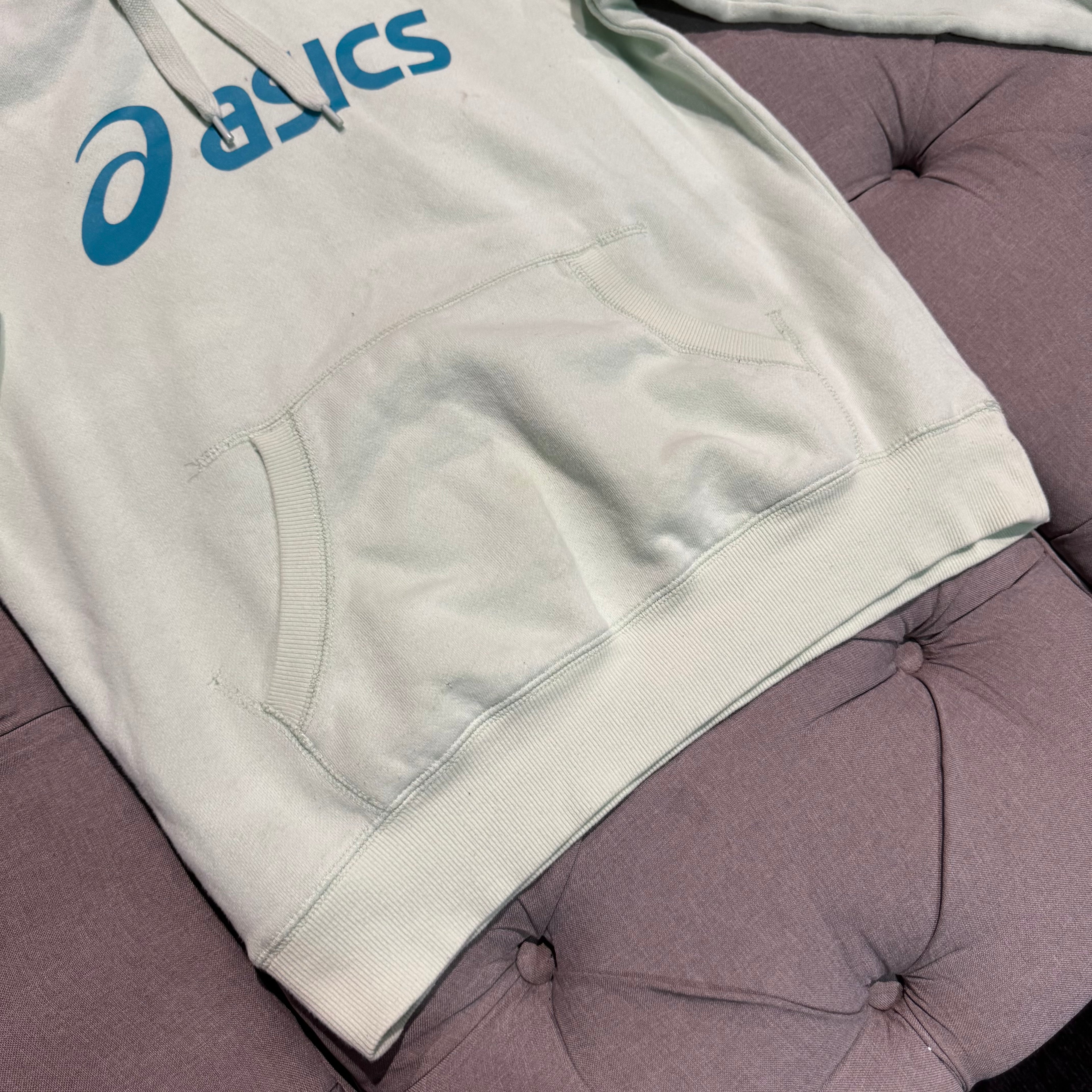 Asics Front Logo Hoodie 'Teal' (Second hand)