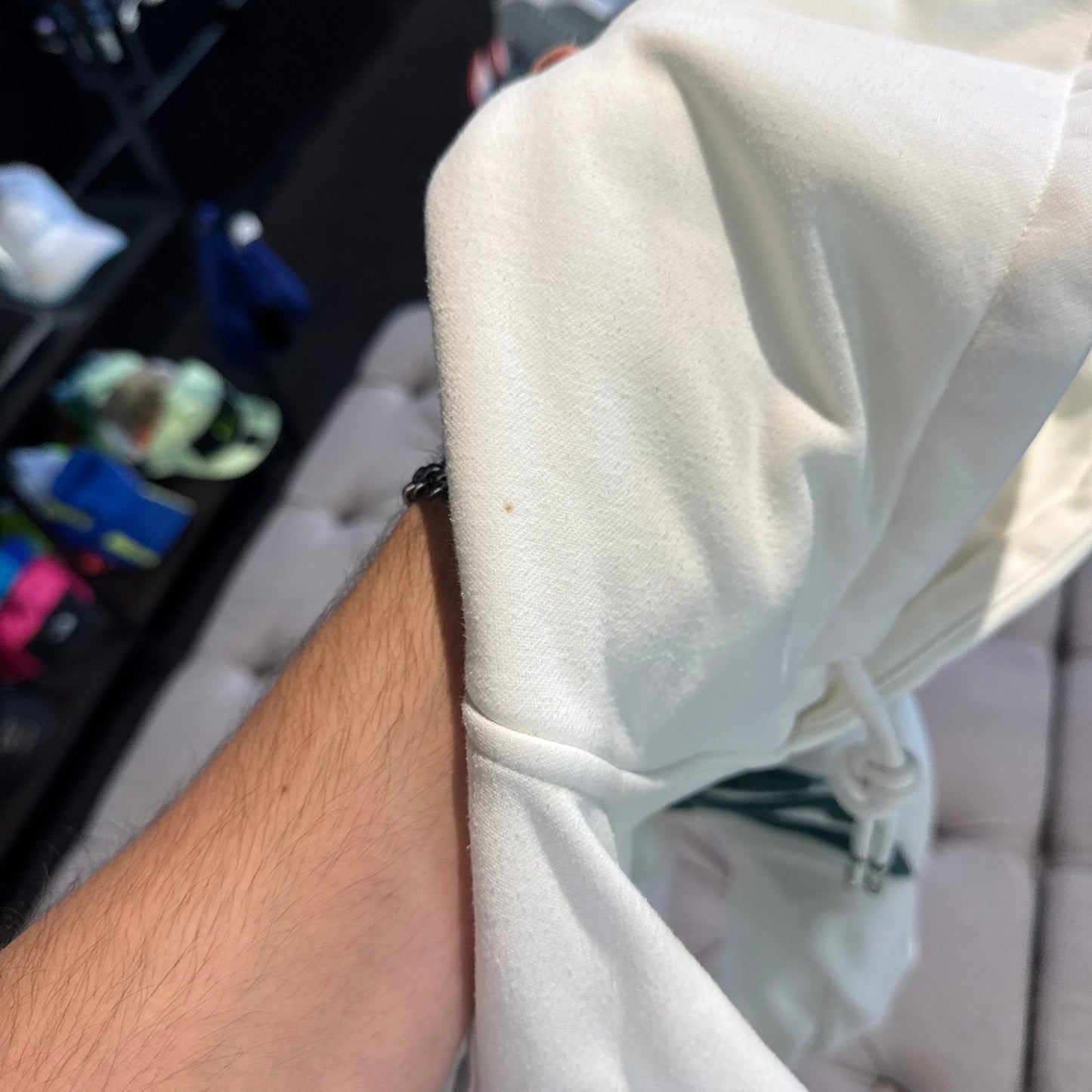 Geedup Team Logo Hoodie 'White Green' (Second hand)