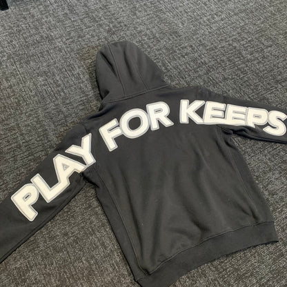 Geedup Play For Keeps Hoodie 'Black White' (Second hand)