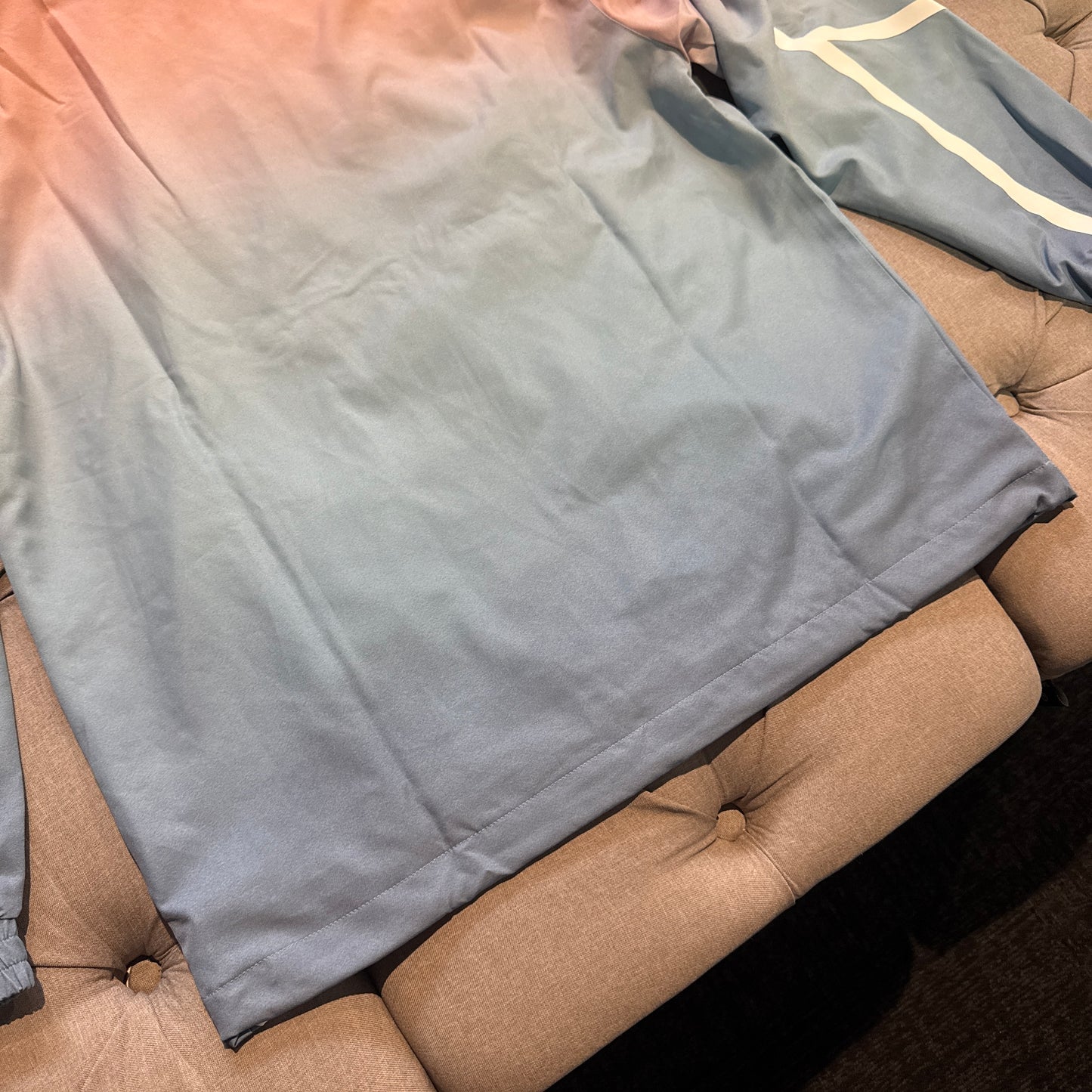 Geedup X ArrDee Sublimated Zipup Jacket 'Baby Blue Peach' (Brand New)