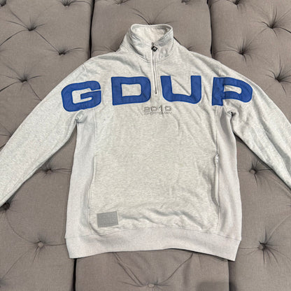 Geedup Since 2010 Sportsman Quarter Zip ‘White Marle Blue’