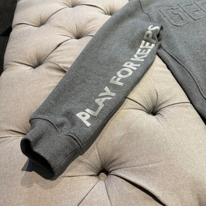 Geedup Embossed Logo Crewneck 'Dark Grey' (Second hand)