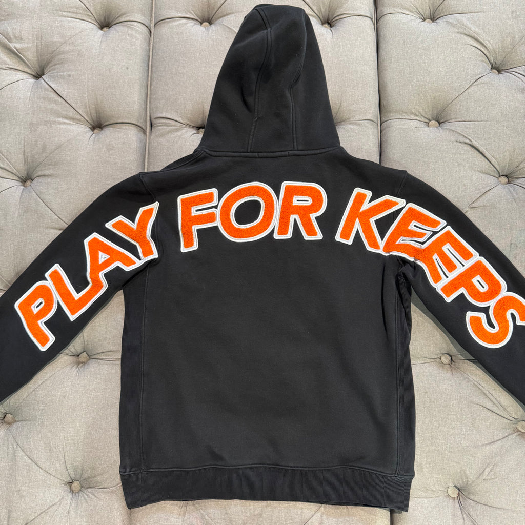 Geedup Play For Keeps Hoodie 'Black Orange' (Second hand)