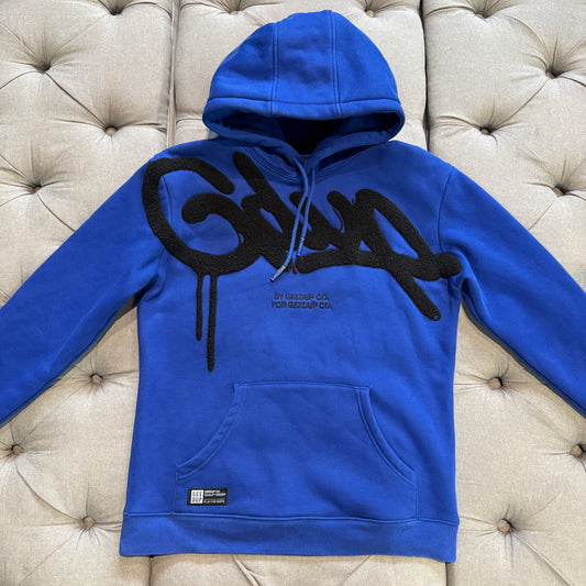 Geedup Handstyle Hoodie 'Blue Black' (Second hand)