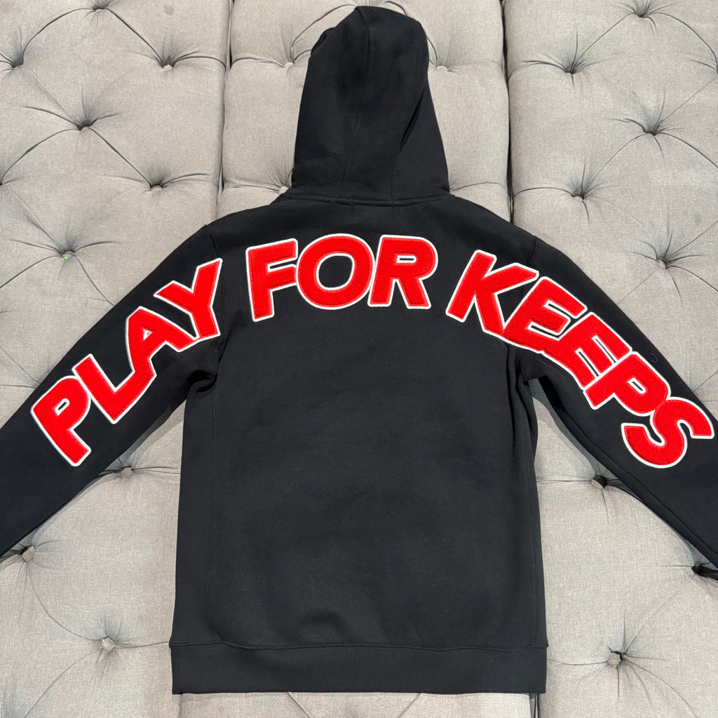 Geedup Play For Keeps Hoodie 'Black Red' (Brand New)