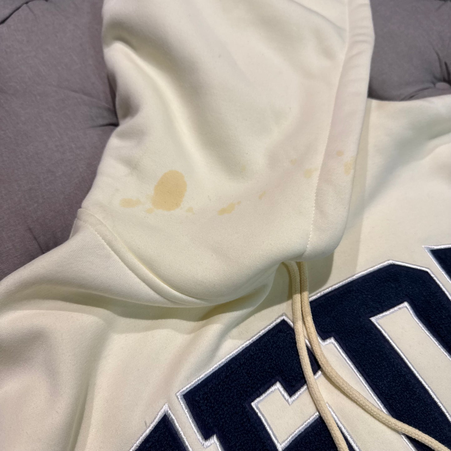 Geedup LA Team Logo Hoodie 'Cream Navy' (Second hand)