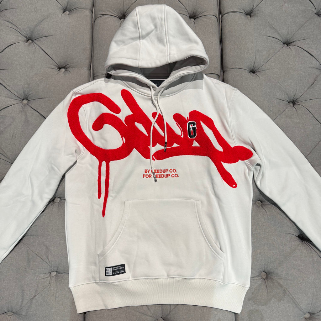 Geedup Handstyle G Hoodie 'Grey Red' (Brand New)