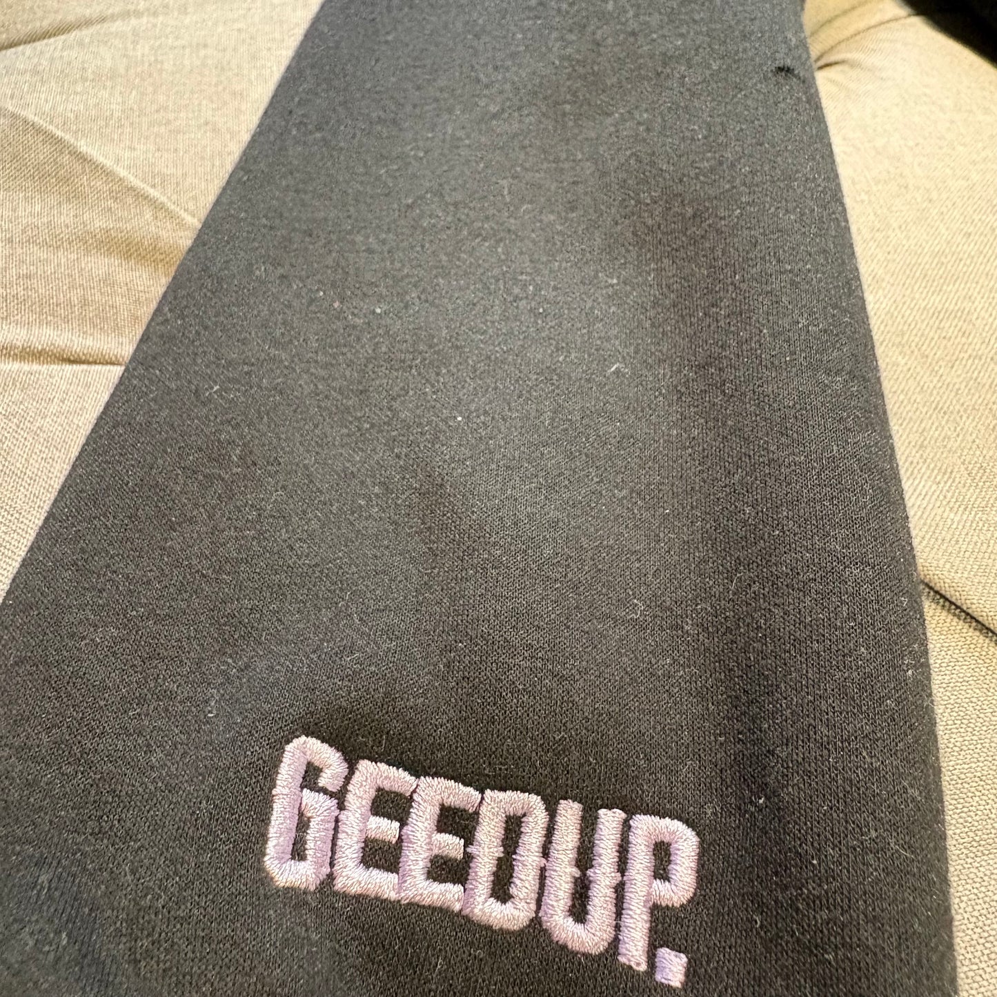 Geedup Handstyle Hoodie 'Black Lavender' (Second hand)